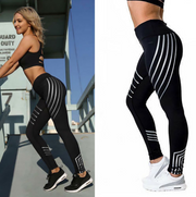 Women's Workout Leggings: Night Glowing, Autumn Winter Fitness Leggings for Women