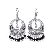 Long Alloy Crystal Earrings - Ethnic Style for Women