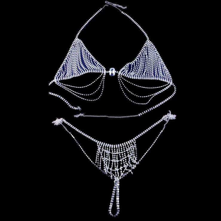 Sun-Kissed Elegance: Body Chain Sexy Beach Suit for Sizzling Summer Vibes