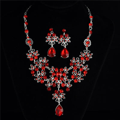 Elegant Necklace and Earrings Wedding Accessories for Women