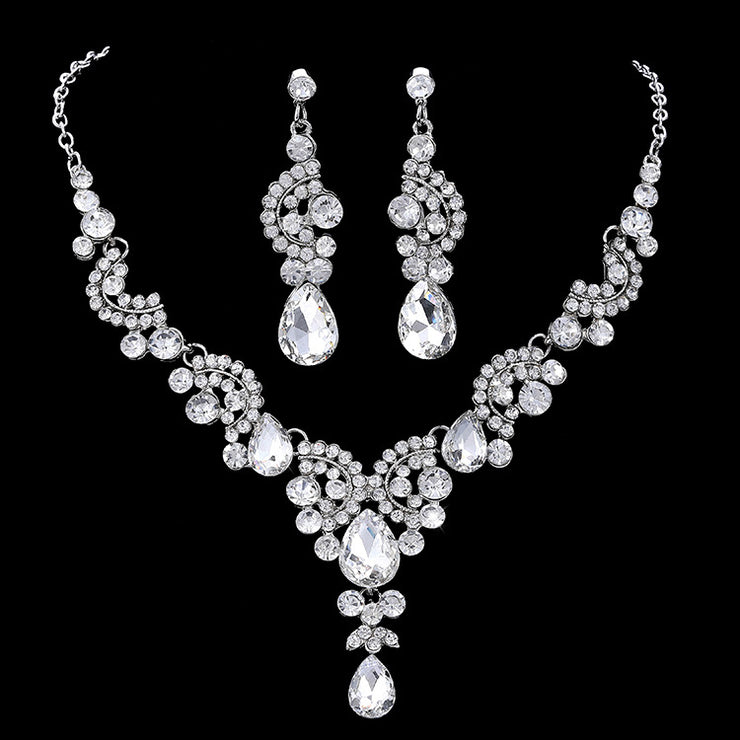 Eternal Elegance: Bridal Beautiful Diamond Fashion Necklace Set for Timeless Moments