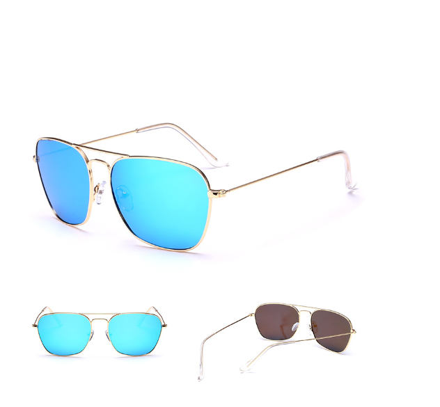 Metallic Real Film Couple Sunglasses: Colorful, Polarized, Unisex