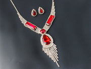 Colorful Tassel Diamond Bridal Jewelry Set - Elegance and Celebration