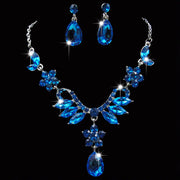 Luxurious Alloy Diamond Bridal Jewelry Set - Zircon Elegance