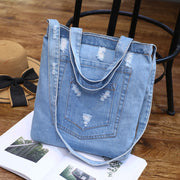 Wholesale 2021 new fashion color denim cloth shoulder bags fashion simple dual-purpose Satchel