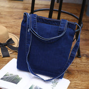 Wholesale 2021 new fashion color denim cloth shoulder bags fashion simple dual-purpose Satchel