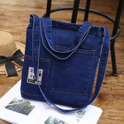 Wholesale 2021 new fashion color denim cloth shoulder bags fashion simple dual-purpose Satchel