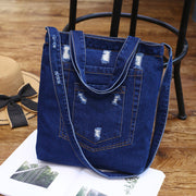 Wholesale 2021 new fashion color denim cloth shoulder bags fashion simple dual-purpose Satchel