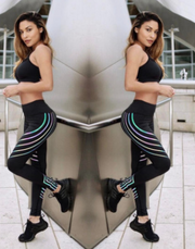 Women's Workout Leggings: Night Glowing, Autumn Winter Fitness Leggings for Women