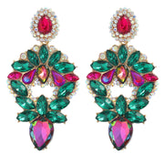 Women's Light Luxury Exaggerated Shiny Earrings Alloy