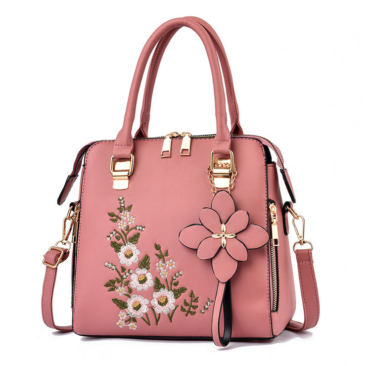 Make a Statement with Our Fashion Flowers Embroidered Handbag: The Epitome of Elegance