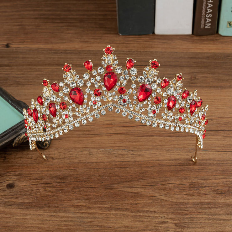 ✨ Alloy Diamond-Studded Eight-Character Crown Bridal Wedding Hair Accessories ✨