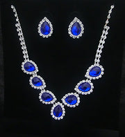 Customizable Color Diamond Bridal Jewelry Set