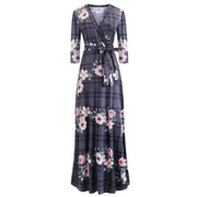 Digital Opulence: Women's Fashion Luxury Swing Dress with Exquisite Printing