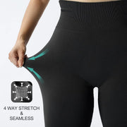 Ultimate Comfort: Seamless Knitted Fitness GYM Pants with Women's High Waist and Hips