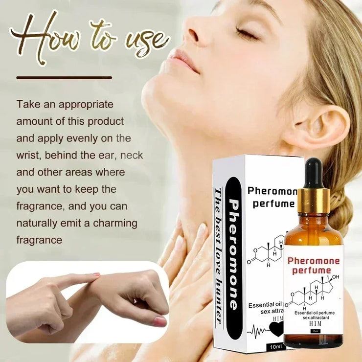 ²⁰²⁵ Pheromone Perfume Oil For Men Women Long-lasting Natural Refreshing Body Perfume Fragrance Pheromone Essential Oil 10ml