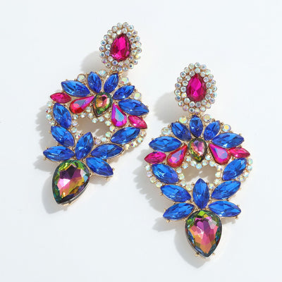 Women's Light Luxury Exaggerated Shiny Earrings Alloy