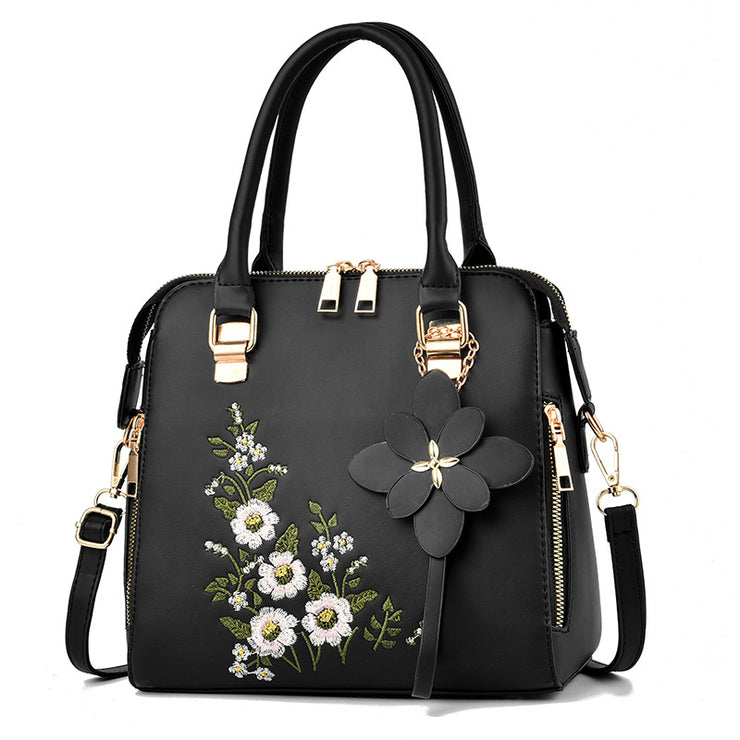 Make a Statement with Our Fashion Flowers Embroidered Handbag: The Epitome of Elegance