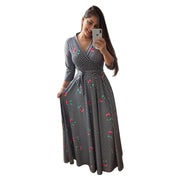 Digital Opulence: Women's Fashion Luxury Swing Dress with Exquisite Printing