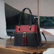 Chic & Practical: Large Capacity Soft Leather Tassel Shoulder Bag - Versatile Style for Every Occasion