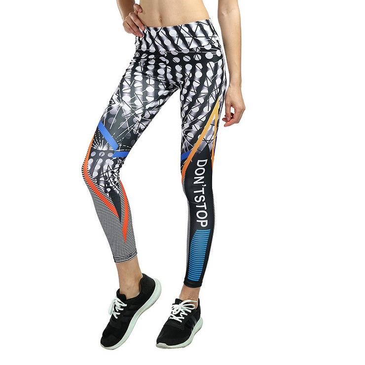 Yoga in Color: Zayla Digital Printed Yoga Pants for Stylish and Dynamic Practice