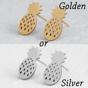 Korean Minimalist Golden Triangle Stud Earrings - Stainless Steel