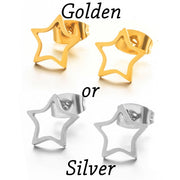 Korean Minimalist Golden Triangle Stud Earrings - Stainless Steel