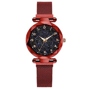 Starry Splendor: Luxury Magnetic Starry Sky Women's Watch – Timekeeping Elevated