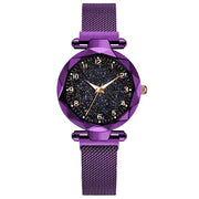 Starry Splendor: Luxury Magnetic Starry Sky Women's Watch – Timekeeping Elevated