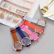 Timeless Elegance: Casual Quartz Leather Band Women's Analog Watch