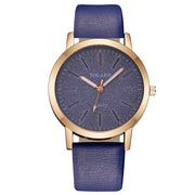 Timeless Elegance: Casual Quartz Leather Band Women's Analog Watch