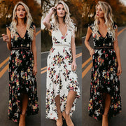 Elegance Unveiled: Vintage Backless Boho Maxi Beach Dress for Women