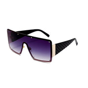 Metal Frame Vintage Square Retro Gradient Sunglasses