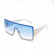 Metal Frame Vintage Square Retro Gradient Sunglasses