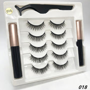 5 pairs of magnetic false eyelashes with eyeliner