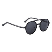 BARCUR Retro Round Sunglasses - Hot Black Goggle Style