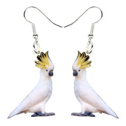 Flying Violet Sabrewing Hummingbird Bird Earrings