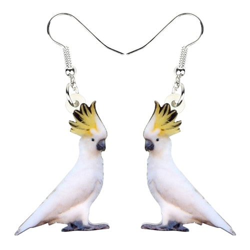 Flying Violet Sabrewing Hummingbird Bird Earrings