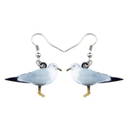 Flying Violet Sabrewing Hummingbird Bird Earrings