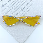 Chic Cat Eye Rimless Vintage Sunglasses - Timeless Elegance