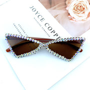 Chic Cat Eye Rimless Vintage Sunglasses - Timeless Elegance