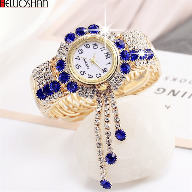 Luxury Rhinestone Bracelet Watch: Timeless Elegance for Women