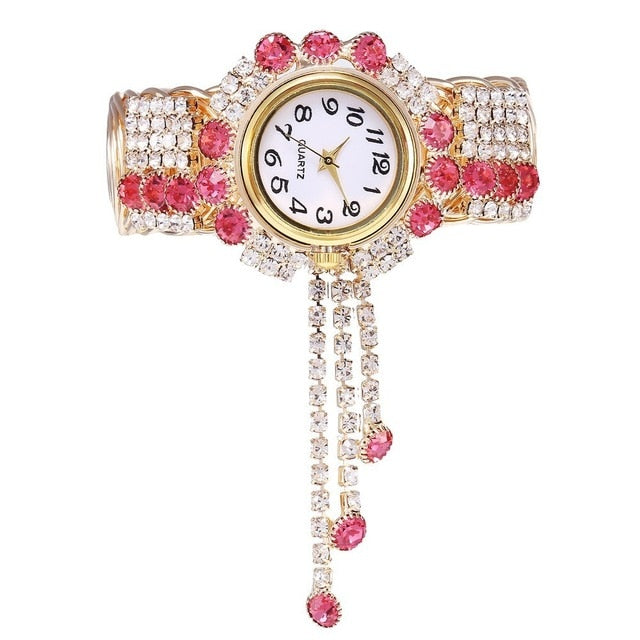 Luxury Rhinestone Bracelet Watch: Timeless Elegance for Women