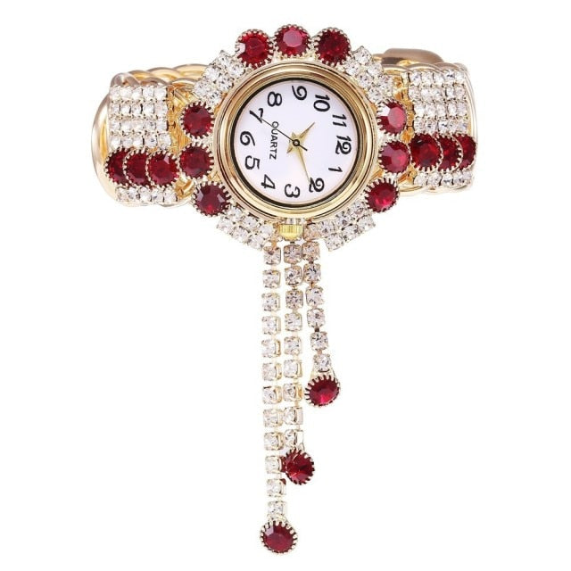 Luxury Rhinestone Bracelet Watch: Timeless Elegance for Women