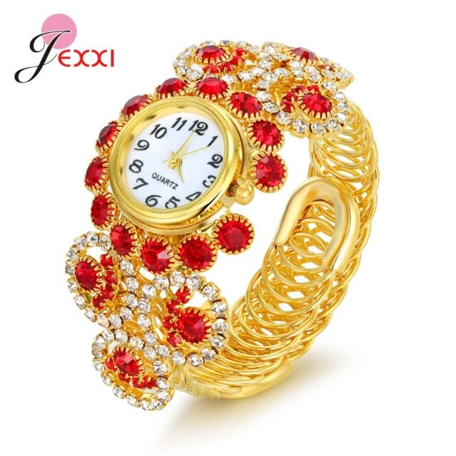 Elegance Delivered: Shining Rhinestone Dress Watch for Women – Perfect for Anniversaries!