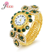 Elegance Delivered: Shining Rhinestone Dress Watch for Women – Perfect for Anniversaries!