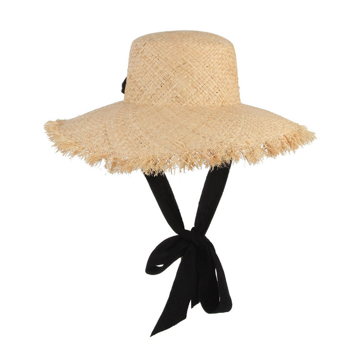 Sunny Chic: HAWCOAR Ladies Summer Sun Beach Straw Hat for Effortless Elegance