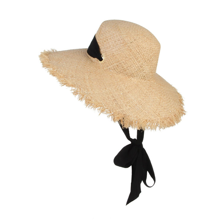 Sunny Chic: HAWCOAR Ladies Summer Sun Beach Straw Hat for Effortless Elegance