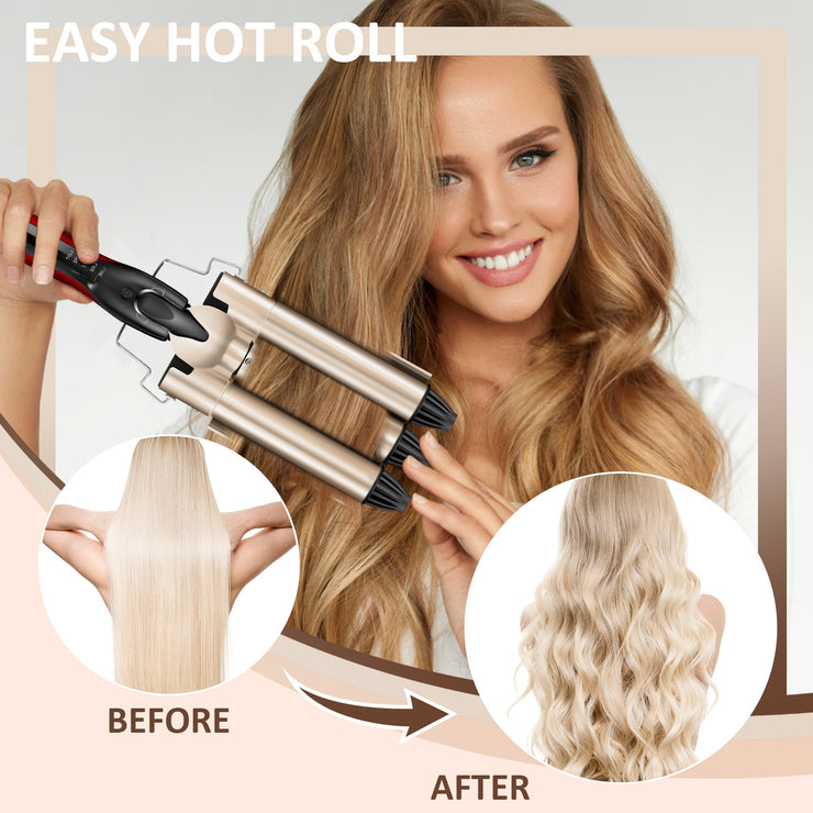 3 Barrels Professional Hair Curling Iron