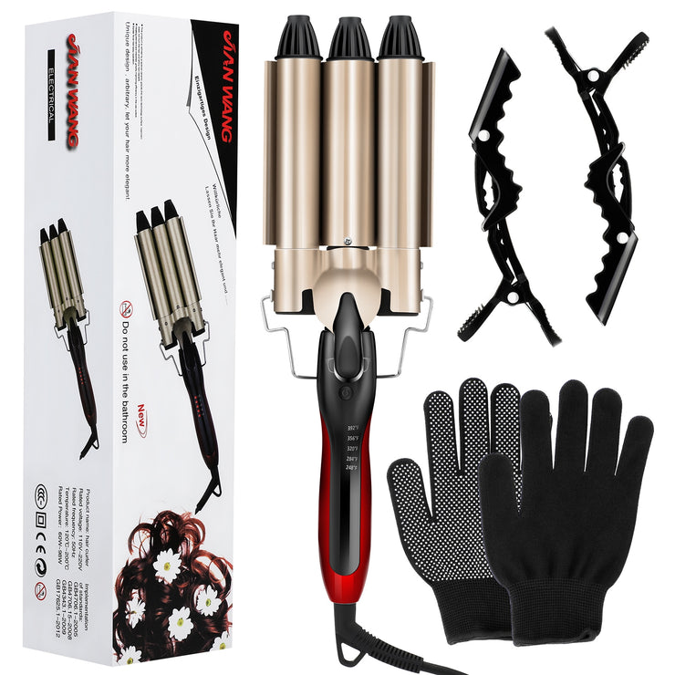 3 Barrels Professional Hair Curling Iron